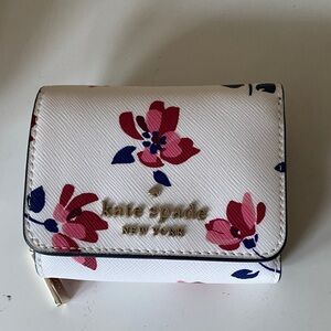 Kate Spade Pink and Blue Floral Wallet